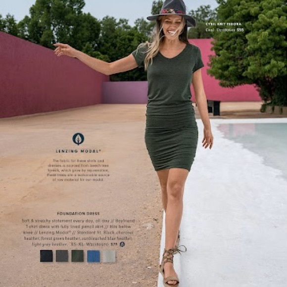 PrAna Foundation Olive Ruched Dress - Picture 7 of 11